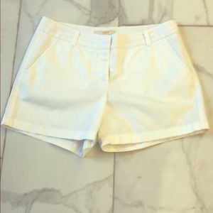 J crew white chino shorts size 8
